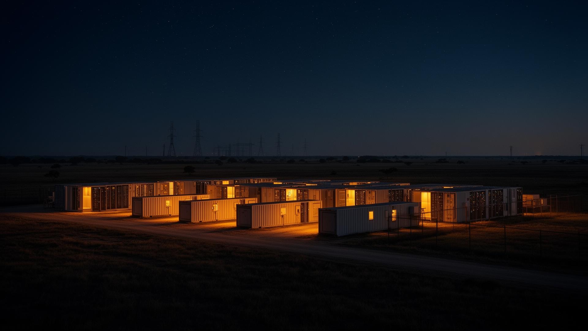 Texas PrimeNode sovereign compute facility at dusk